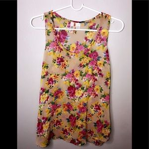 Cute thin flower pattern blouse